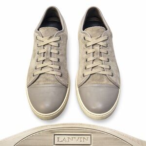 👟 LANVIN‎ Suede Leather Low-Top Sneakers – 12
